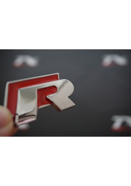 Volkswagen R Çamurluk Yanı 3m 3D Krom Metal Logo Amblem