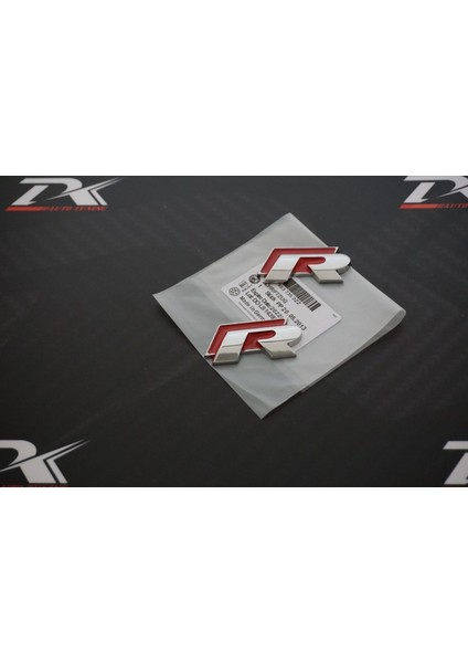 Volkswagen R Çamurluk Yanı 3m 3D Krom Metal Logo Amblem fiyatları