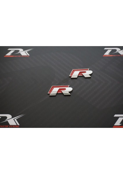 Volkswagen R Çamurluk Yanı 3m 3D Krom Metal Logo Amblem modelleri