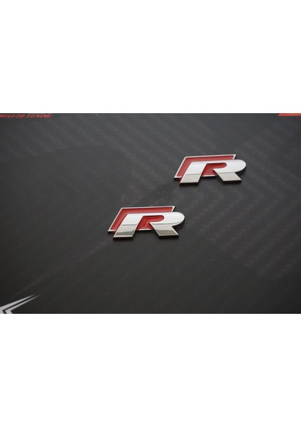 Volkswagen R Çamurluk Yanı 3m 3D Krom Metal Logo Amblem fırsatları