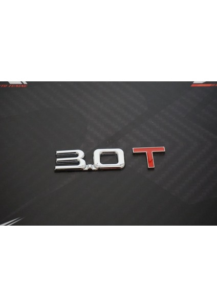 Audi 3.0 T Bagaj Krom Metal 3m 3D Yazı Logo Orjinal Ürün