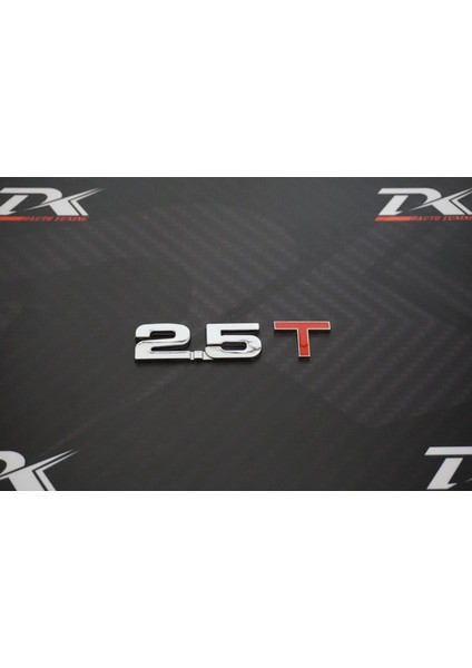 Audi 2.5 T Bagaj Yazı Logo 3m 3D Krom Metal Orjinal Ürün