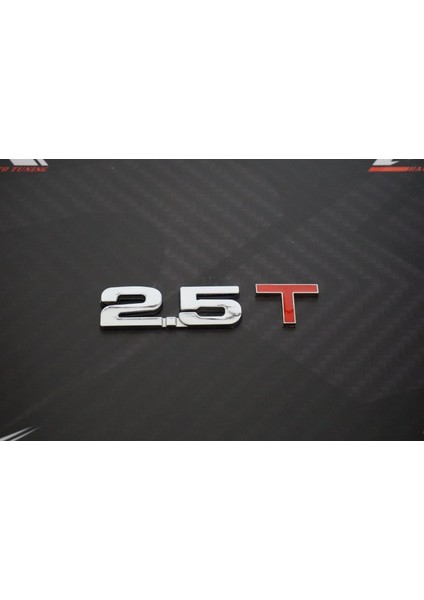 Audi 2.5 T Bagaj Yazı Logo 3m 3D Krom Metal Orjinal Ürün modelleri