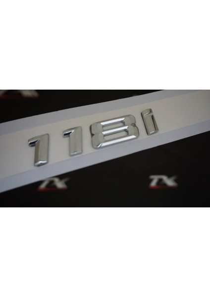 Bmw 118I Bagaj Krom Metal 3m 3D Yazı Logo