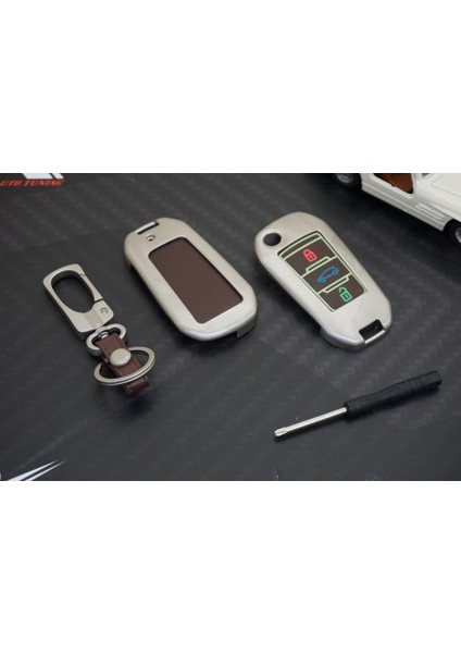 Citroen C3 C4 C Elysee Metal Deri Fosforlu Anahtarlık 2020 Style