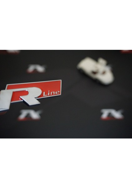 Audi R Line Çamurluk Yanı 3m 3D Krom Metal Logo Seti
