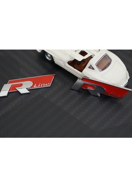 Audi R Line Çamurluk Yanı 3m 3D Krom Metal Logo Seti