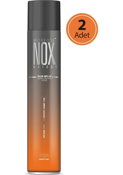 Morfose Nox Ultra Strong Hold Saç Spreyi 400 Ml 2 Adet