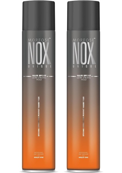 Morfose Nox Ultra Strong Hold Saç Spreyi 400 Ml 2 Adet