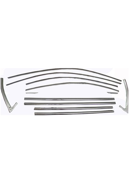 Skoda Super B Krom Cam Çerçevesi 12 Parça 2015 - 2018