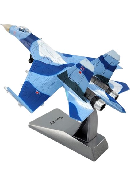 1: 100 Uçak Uçak Modeli Su-27 Savaşçı Ev Odası Dekoru Stand ile(Yurt Dışından)