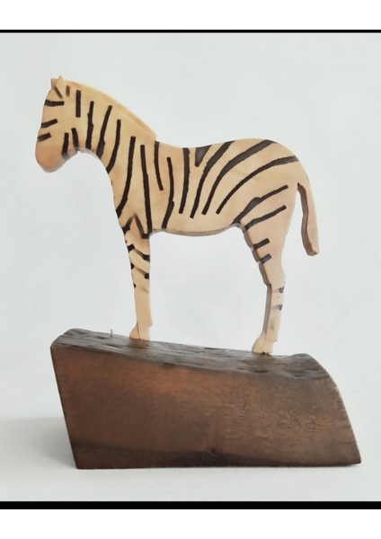 Ahşap Biblo Zebra