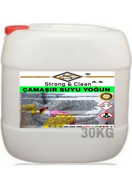 Çamaşır Suyu Yoğun 30kg