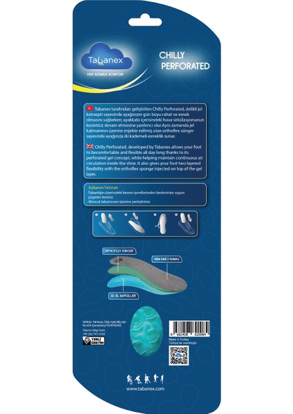 Chilly Perforated Jel Tabanlık - Erkek 40-46 modelleri