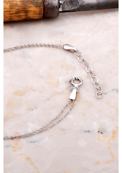 Doğal Sarı Rutil Kuvars Taşlı Damla Mini Rodyumlu Gümüş Bileklik 4108 fiyatları