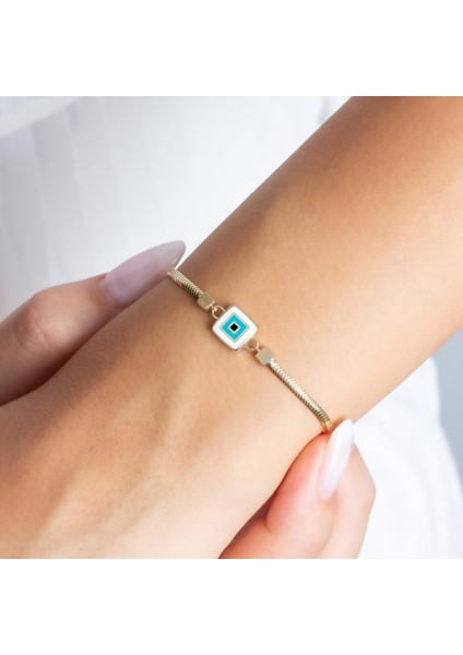 Altın Mineli Ezme Zincir Nazar Bileklik fiyatları