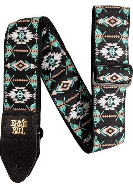 ERNIEBALL P05325 - Southwestern Turquoise Jakarlı Gitar Askısı (41"-72"/104 cm - 183 cm)