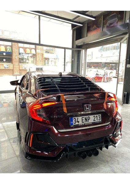 Honda Civic Fc5 Arka Cam Vizörü (Plastik)