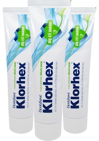 Klorhex Diş Macunu Günlük Bakım 75 Ml X 3