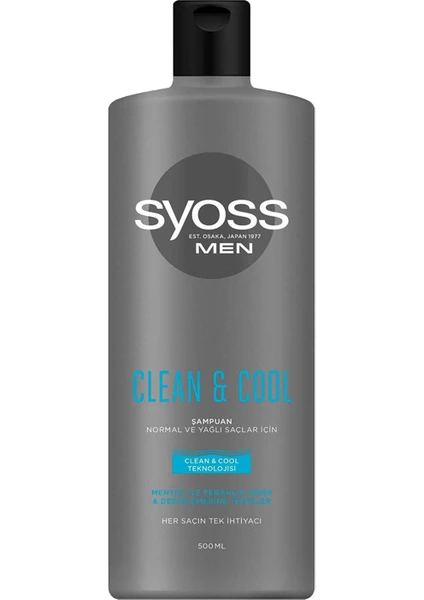 Men Clean&Cool Saç Bakım Şampuanı 500 ML Şampuan