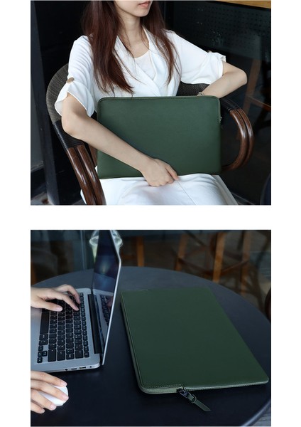 13.3 İnç Bilgisayar İçin Uygun Notebook Çantası - Yeşil (Yurt Dışından)
