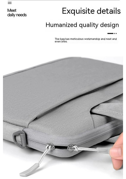 14.1 İnç Bilgisayar İçin Uygun Notebook Çantası - Gri (Yurt Dışından) fırsatları