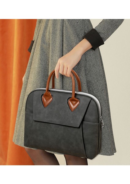 15.6 İnç Bilgisayar İçin Uygun Notebook Çantası - Siyah Gri (Yurt Dışından) fiyatları