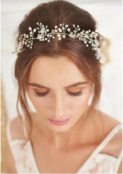 Gelin Tacı Çok Zarif Saç Tacı Gelin Saç Aksesuarı