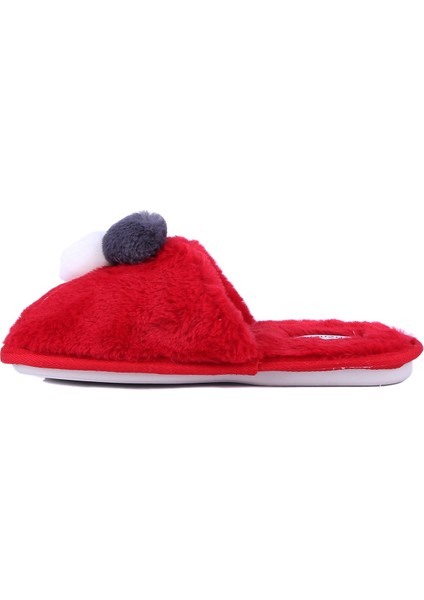 - Kırmızı Renk Kadın Peluş Ev Terliği 1167 modelleri