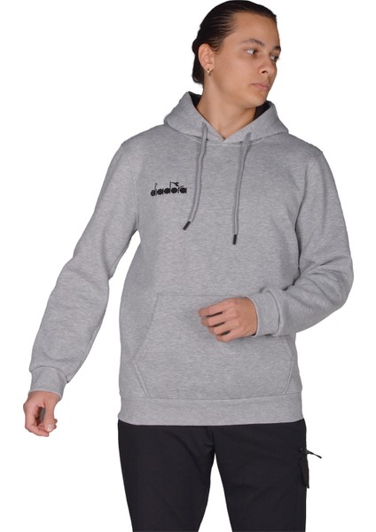 Bergamo - Erkek Grimelanj Pamuklu Spor Sweatshirt - DDBER1030016