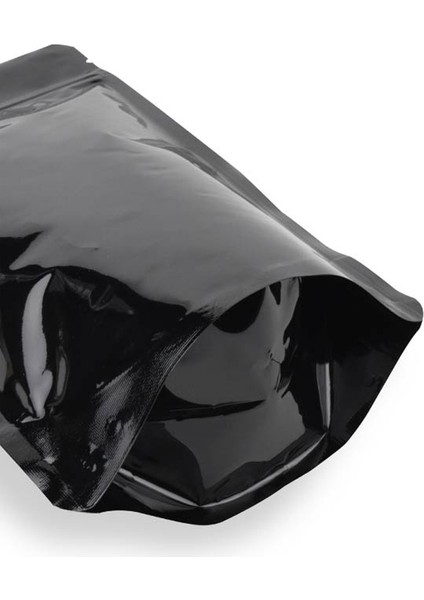 Siyah Alüminyum Doypack 85x145 mm 25 Adet