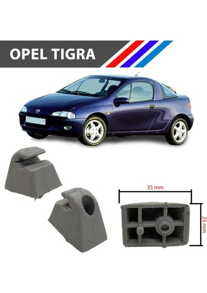 Opel Tigra - A Güneşlik Ayağı Gri Renk 2 Adetli Set 1994 2000