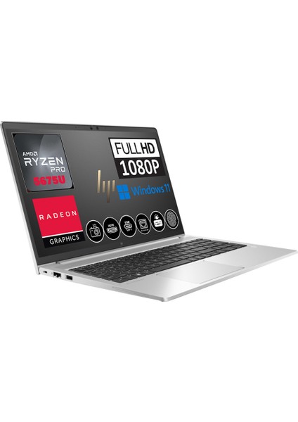 Elitebook 655 G9 Amd Ryzen 5 Pro 5675U 8GB 1TB SSD 15.6" Windows 11 Pro Taşınabilir Bilgisayar 5N4Q5EAW02 + Zetta Çanta
