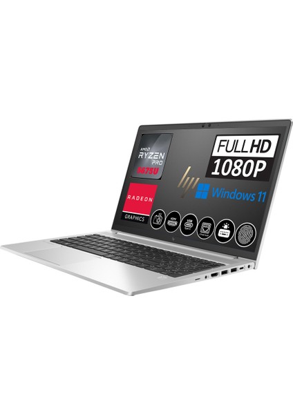 Elitebook 655 G9 Amd Ryzen 5 Pro 5675U 8GB 1TB SSD 15.6" Windows 11 Pro Taşınabilir Bilgisayar 5N4Q5EAW02 + Zetta Çanta