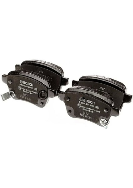 0986494802 Fren Balatası Arka 500L 12> 1.4 1.6d Mjet Egea 16