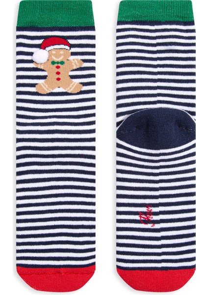 Yılbaşı Temalı Yeşil Bot Çorabı 1910933-19133