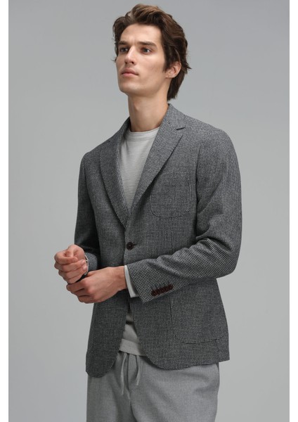 Alex Spor Erkek Blazer Ceket Slim Fit Antrasit indirimleri