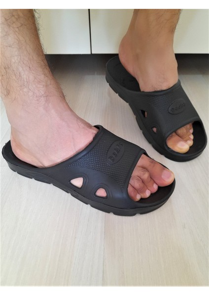 Plastik Banyo Tuvalet Terliği Siyah MZ145 modelleri