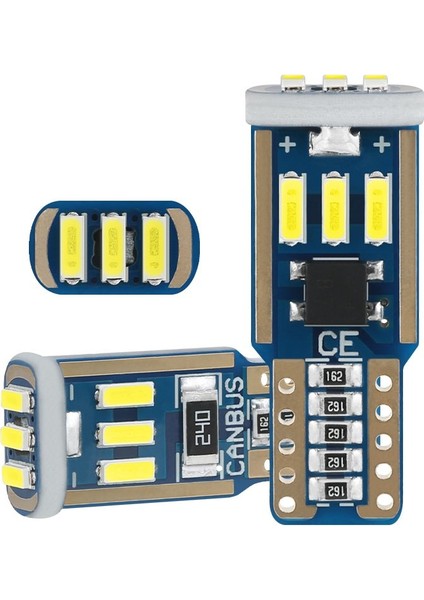 Dekoratif LED Ampul T10-24SMD 12V Çift - Beyaz / LAAM860