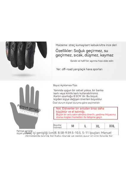 Motosiklet Eldivenleri Sıcak Düşmeyi Önleyici Arazi Eldivenleri (Yurt Dışından) fiyatları