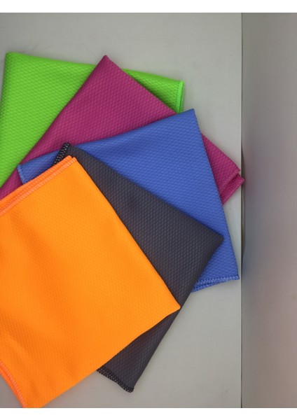 Mikrofiber Baklava Desenli Cam ve Temizlik Bezi 6'lı