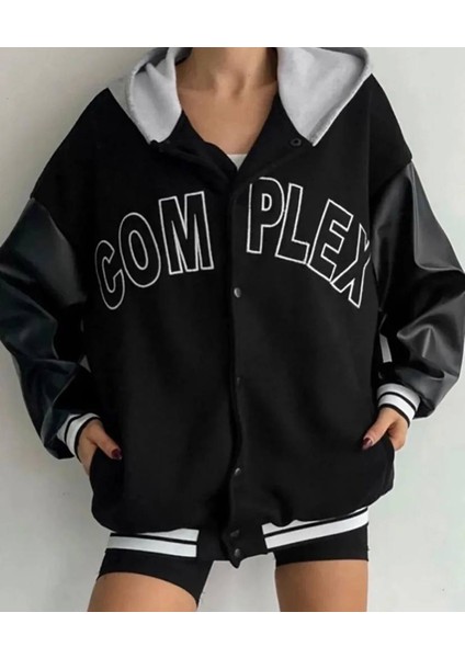 Complex Oversize Unisex Kolej Ceket