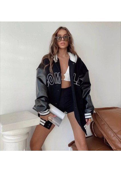 Complex Oversize Unisex Kolej Ceket