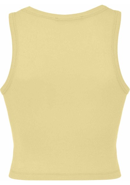 WU105 Basic Sarı Tank Top Atlet modelleri