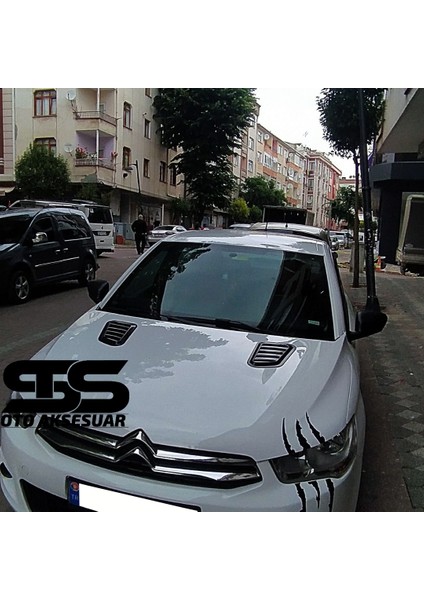 Citroen C-Elysee Uyumlu Piano Black Kaput Üstü Havalandırma Izgarası fırsatları