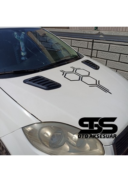 Fiat Linea Uyumlu Piano Black Kaput Üstü Havalandırma Izgarası