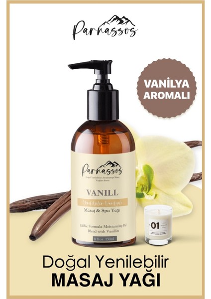 Natural, Yasemin ve Çilek Rahatlatıcı Masaj Yağı Seti 150 ml 3'lü Set