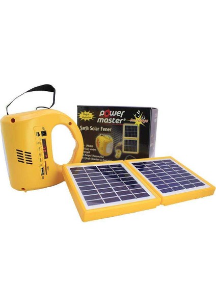 33400 Çift Solar Panelli Radyolu Fener