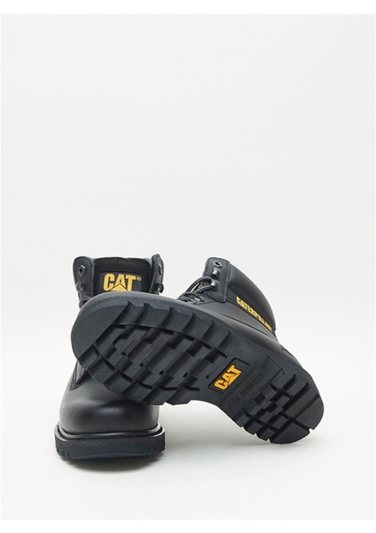 Caterpillar Cat Siyah Yağlı Deri Erkek Bot Postal Ayakkabı V2 indirimleri