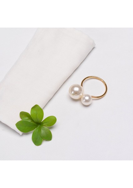 Pearl 2'li Peçete Yüzüğü